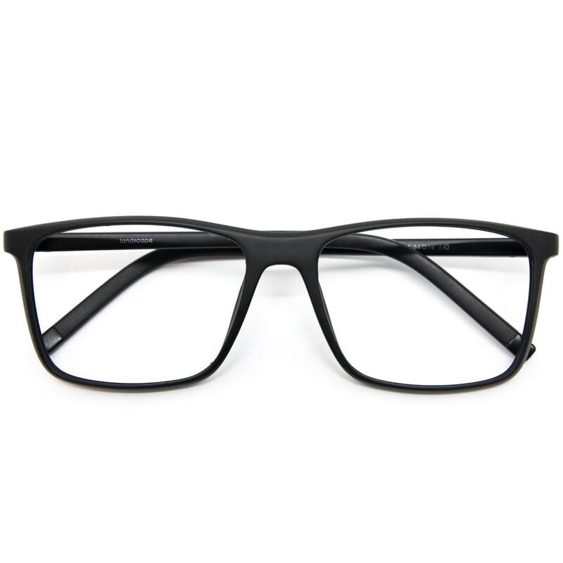 Occhiali filtro luce blu montatura rettangolare nera opaca nowave