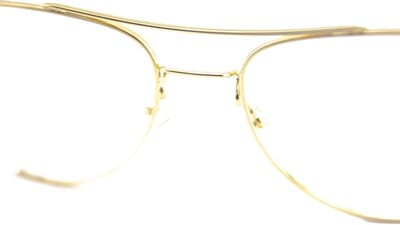 Occhiali Con Doppio Ponte Dorato - Foto 14